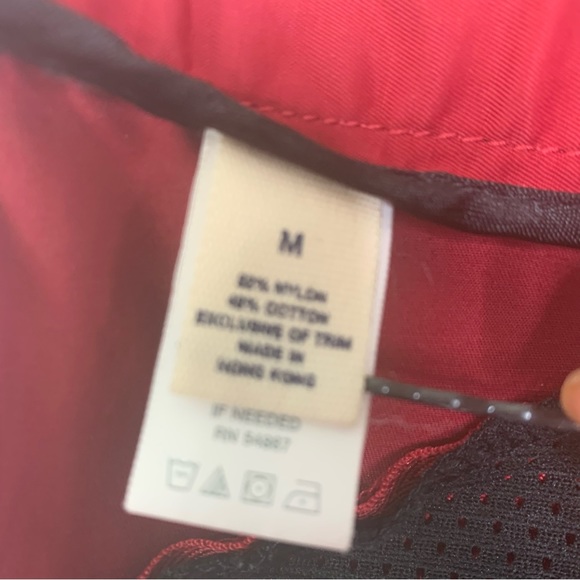 Express Y2K Vintage Red Parachute Pants Size Medium - Picture 7 of 7